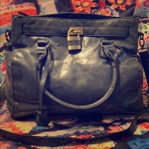 Large Blue Bueno Crossbody Purse/Satchel